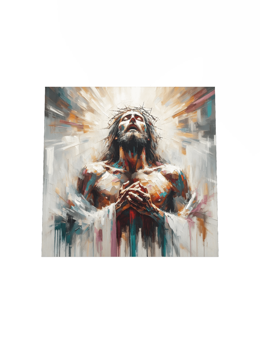 Radiant Jesus Christ Resurrection Wall Art | Modern Christ Art Canvas Print product image (16)