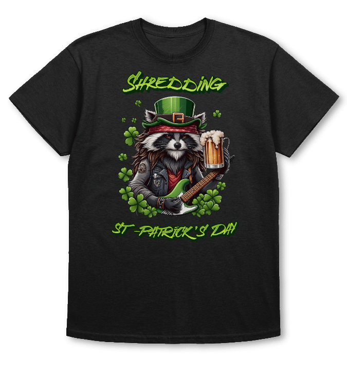 St-Patrick's Day cool Racoon shredder product image (1)