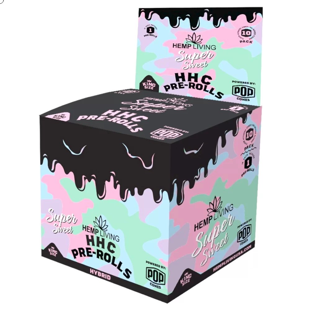 Hemp Living X POP Cones HHC Pre-Rolls King Size 1g - (Display of 10) product image (3)