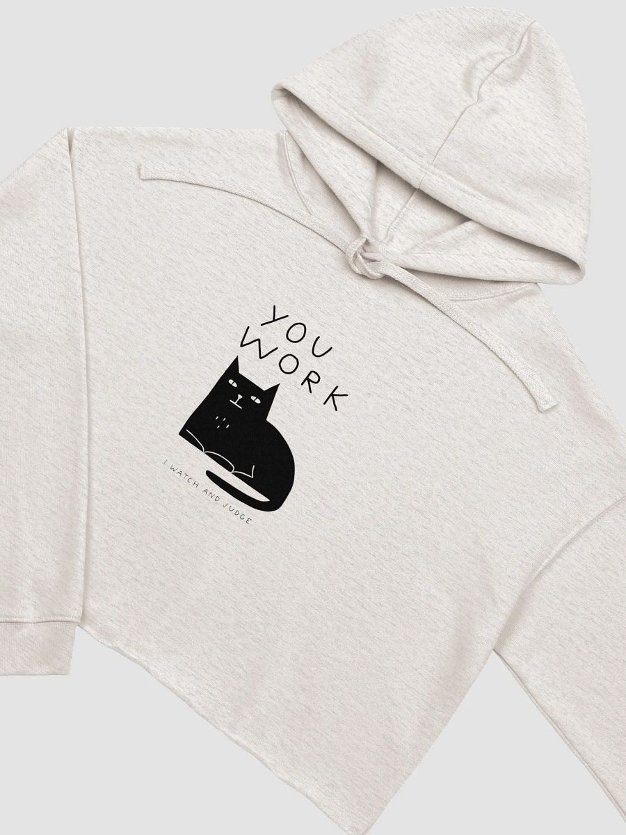 Judgmental Cat Crop Hoodie product image (12)