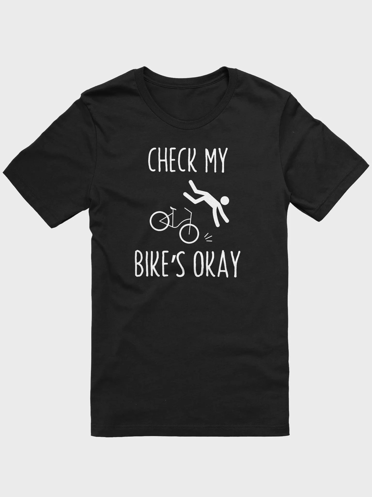 Check My Bike’s Okay T-Shirt – Funny Biker Tee product image (1)