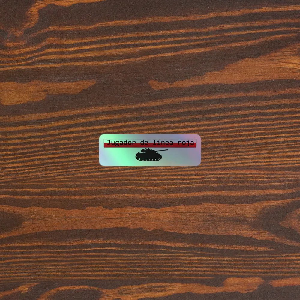 Pegatinas holográficas Jugador de línea roja product image (3)
