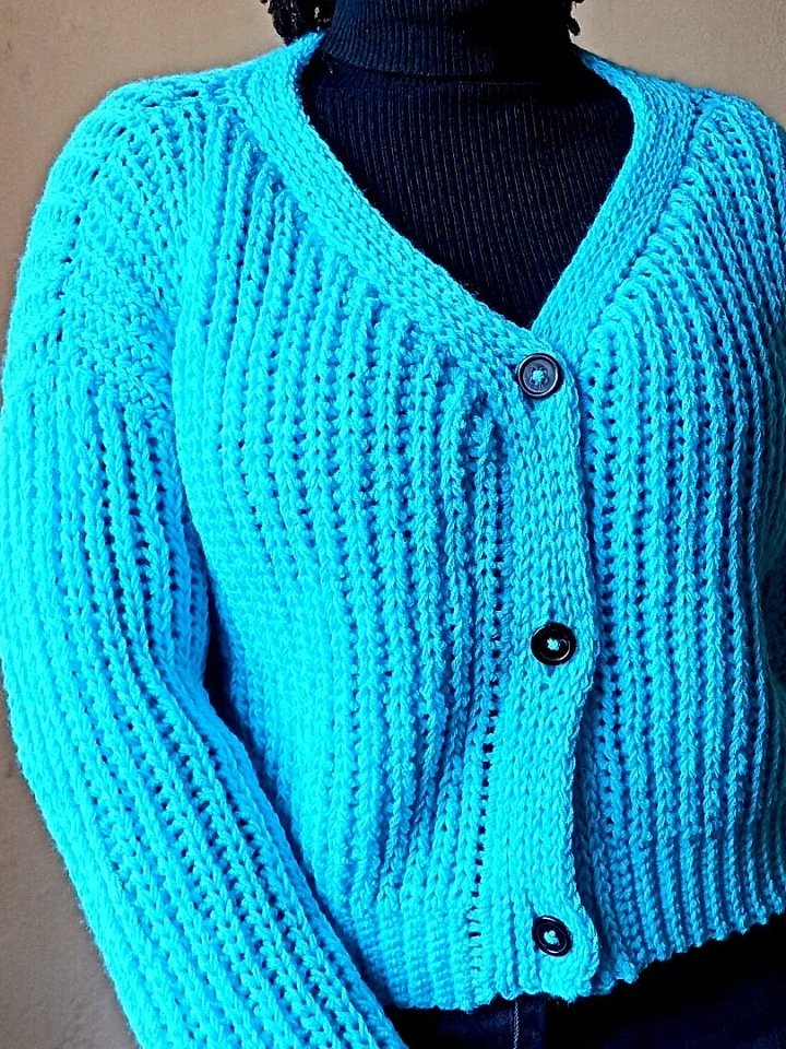Crochet Cropped Cardigan Pattern product image (1)