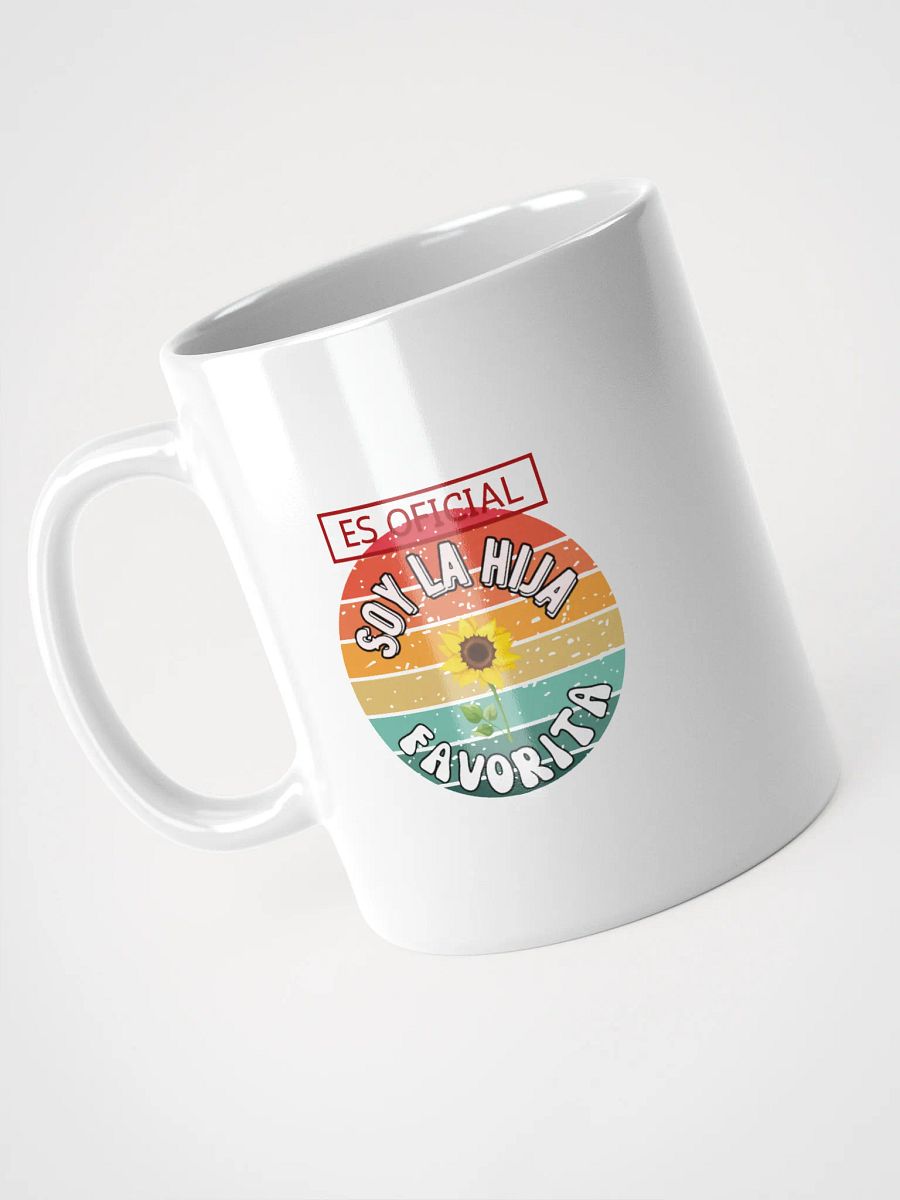 Vintage Sunflower Mug ES OFICIAL SOY LA HIJA FAVORITA product image (1)