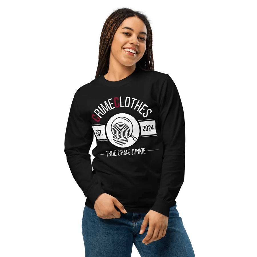 CrimeClothes True Crime Junkie Logo Long Sleeve T-Shirt product image (3)