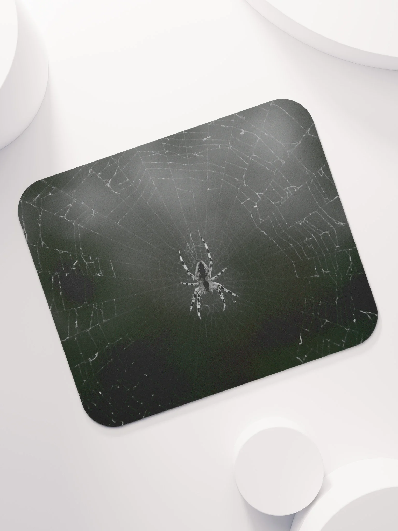 Mauspad - Spinne im Netz schwarzweiß product image (7)