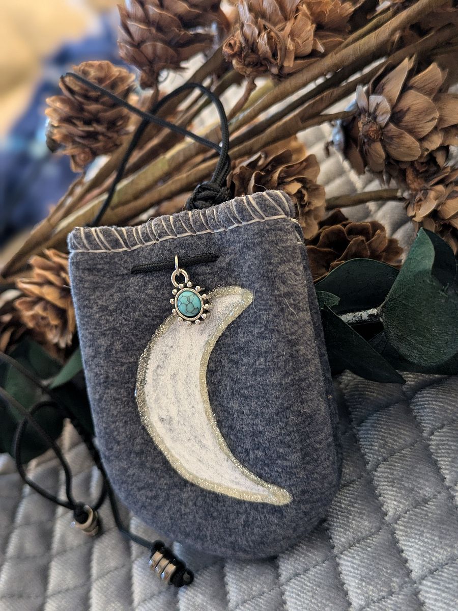 'Phases' Pouch Necklace product image (1)