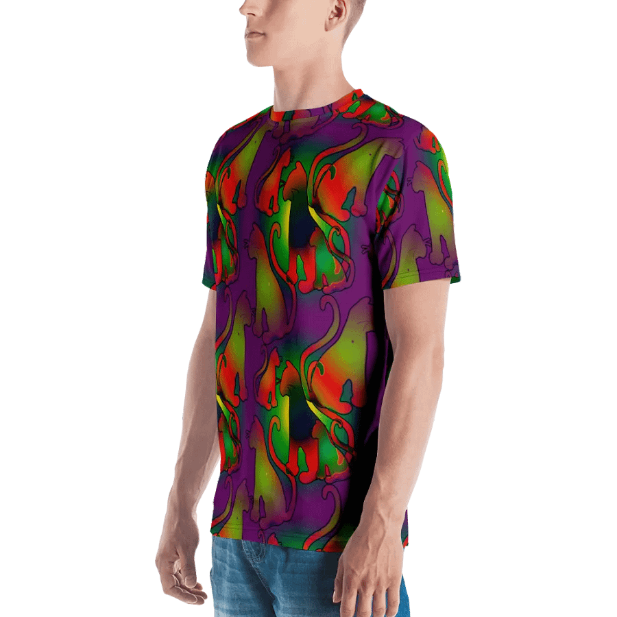 Abstract Cat Tshirt product image (4)