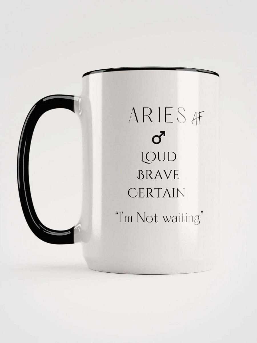 Aries Af Black Mug: Fuel for the Fearless product image (2)