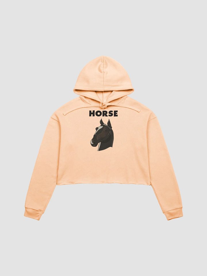 HORSE fleece crop hoodie product image (2)