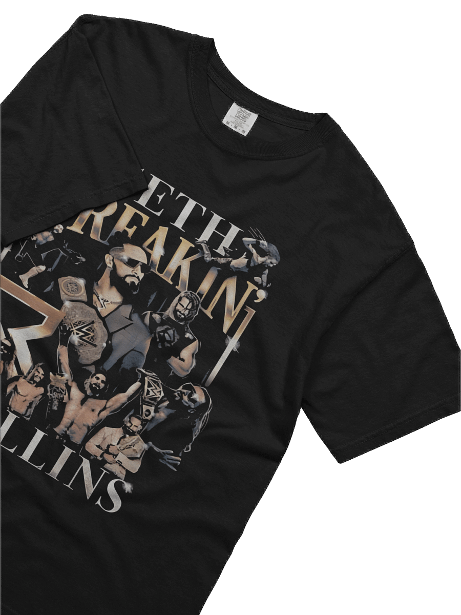 Men's Black Seth Rollins Montage Boxy T-Shirt product image (3)