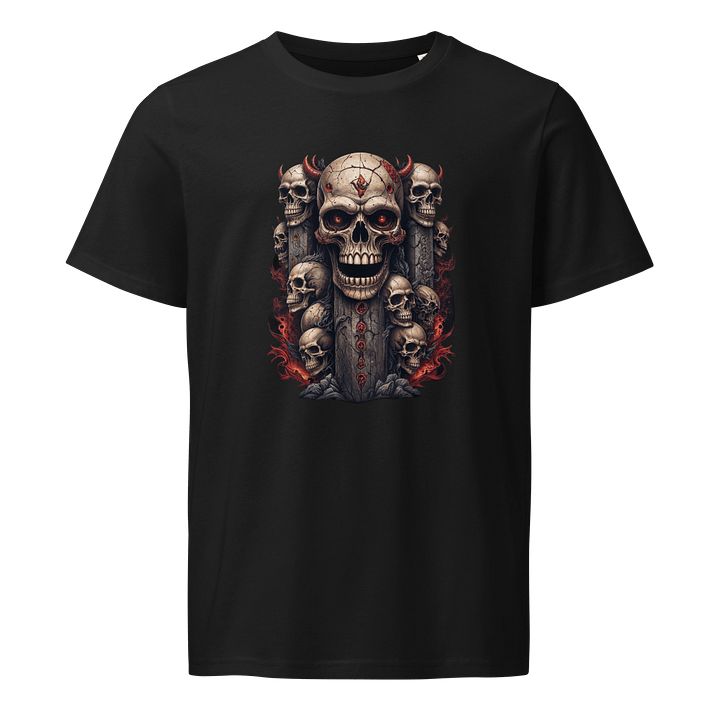 Demonic Skulls Unisex Organic T-Shirt product image (5)