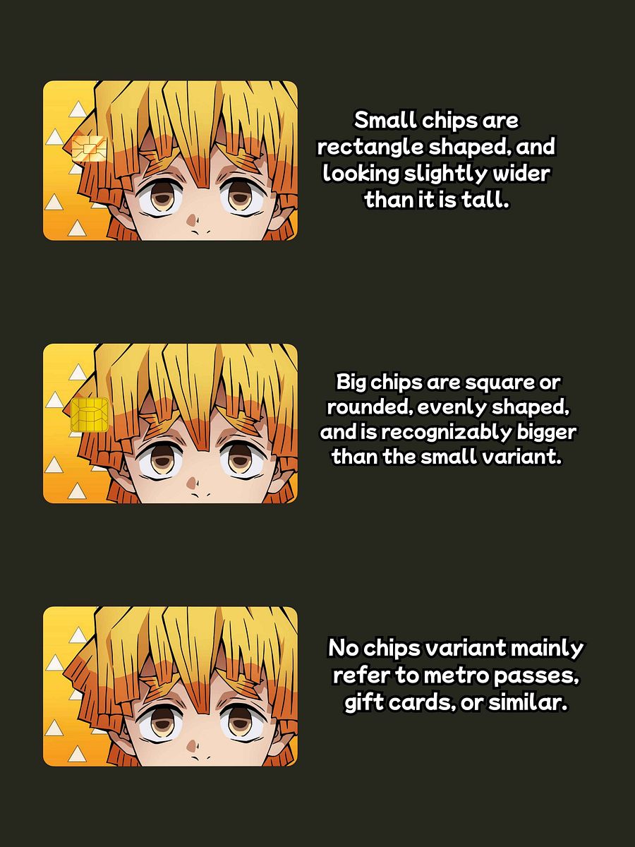 Peeking Zenitsu Card Skin (Holographic) product image (3)