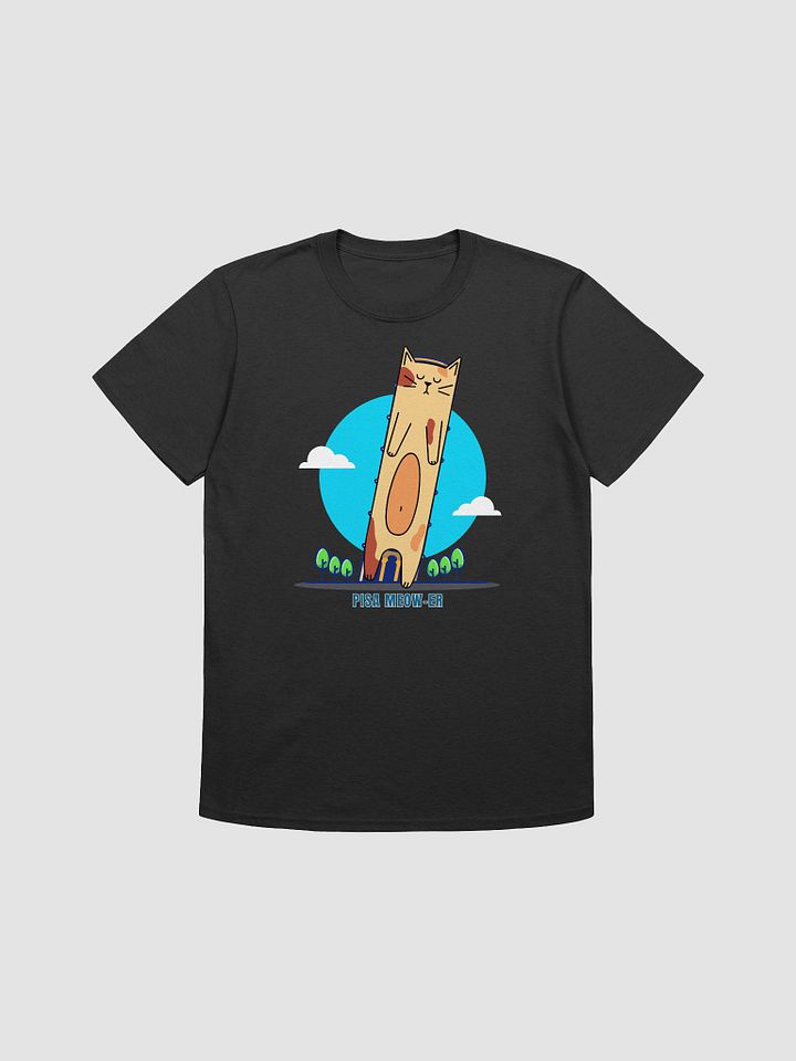 Pisa Meow-er Cartoon Cat T-Shirt product image (2)