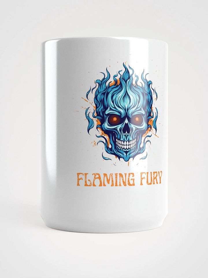 Flaming Fury White Glossy Mug product image (1)