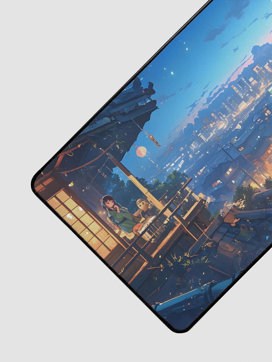 Japanese Cityscape Painting Deskmat product image (3)
