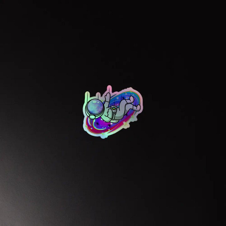 Holographic Astronaut Sticker product image (2)