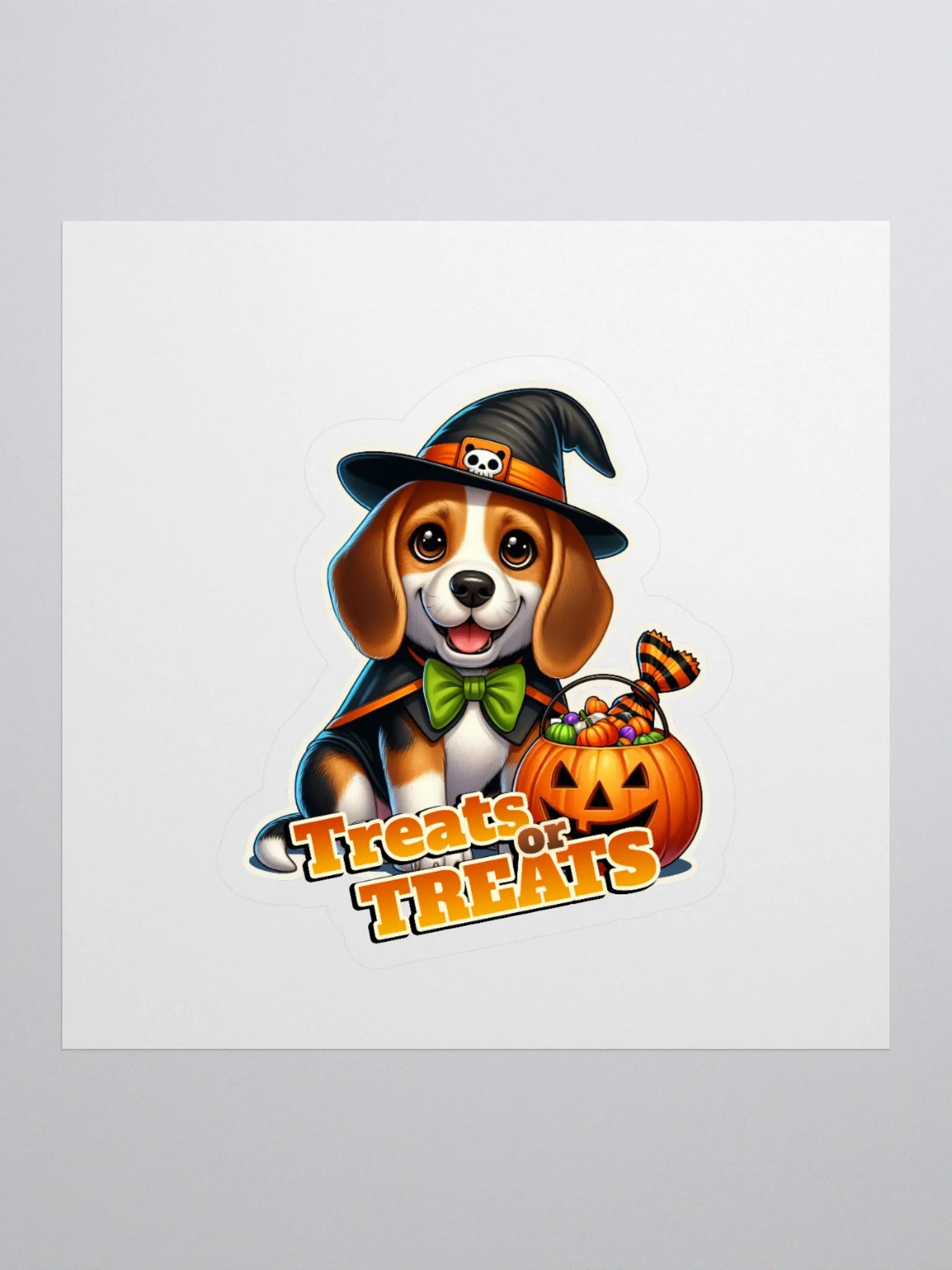 Halloween Treats Beagle - Sticker product image (1)