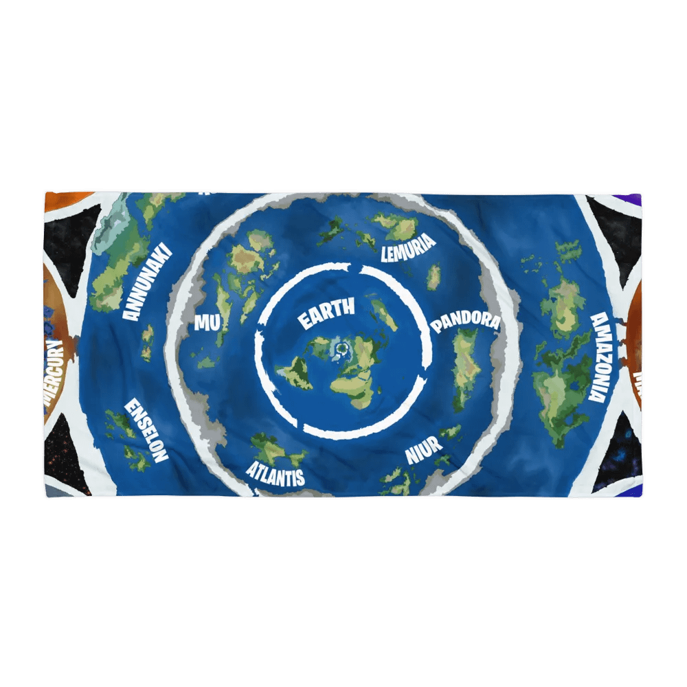 Sublimated Towel Beyond The Ice Wall Map product image (1)