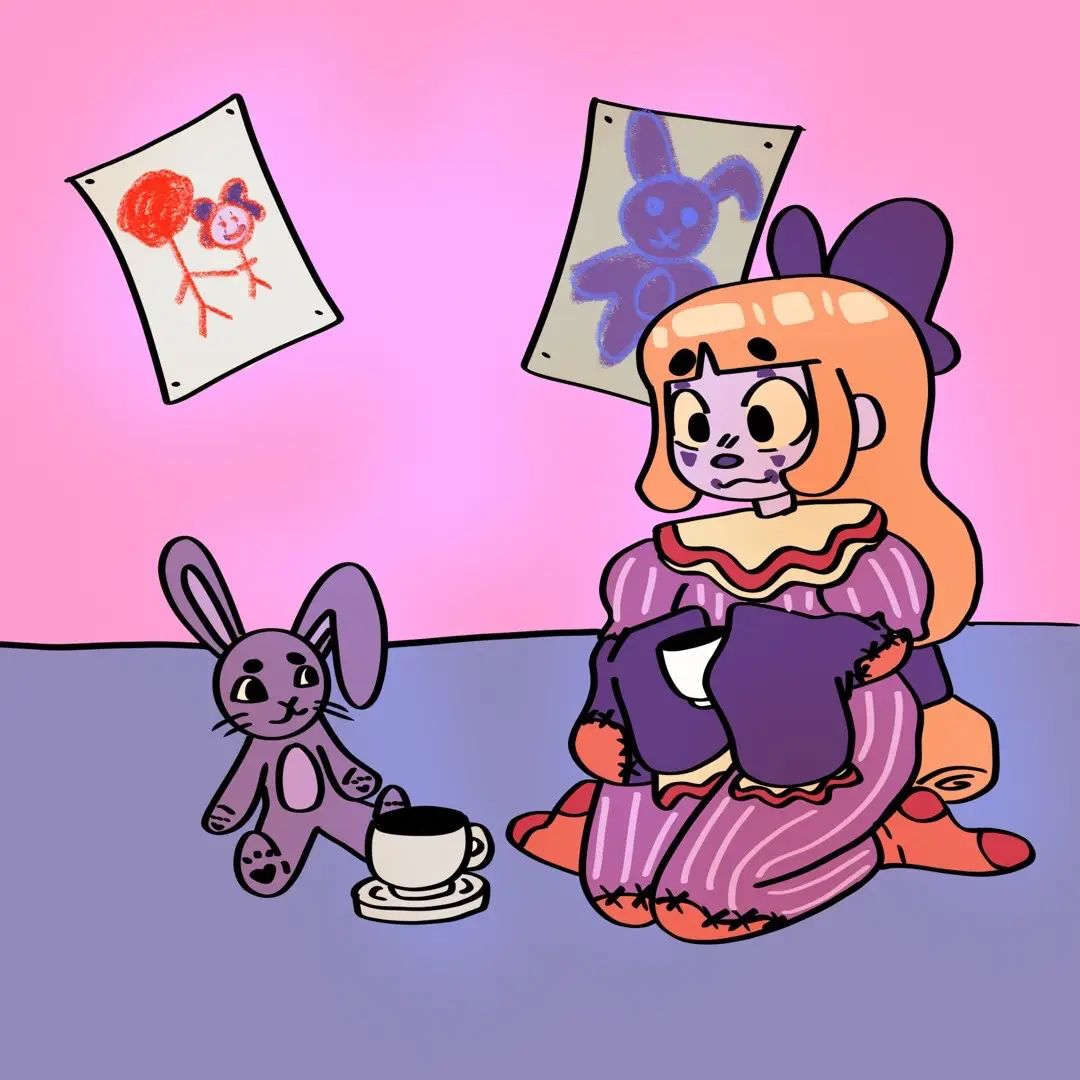 Beatrix the clowm is a webtoon series ive started working on. #art #clown #oc #autism #webtoon 