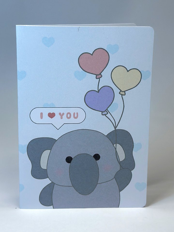 I <3 You Folding Card (Elle) product image (2)