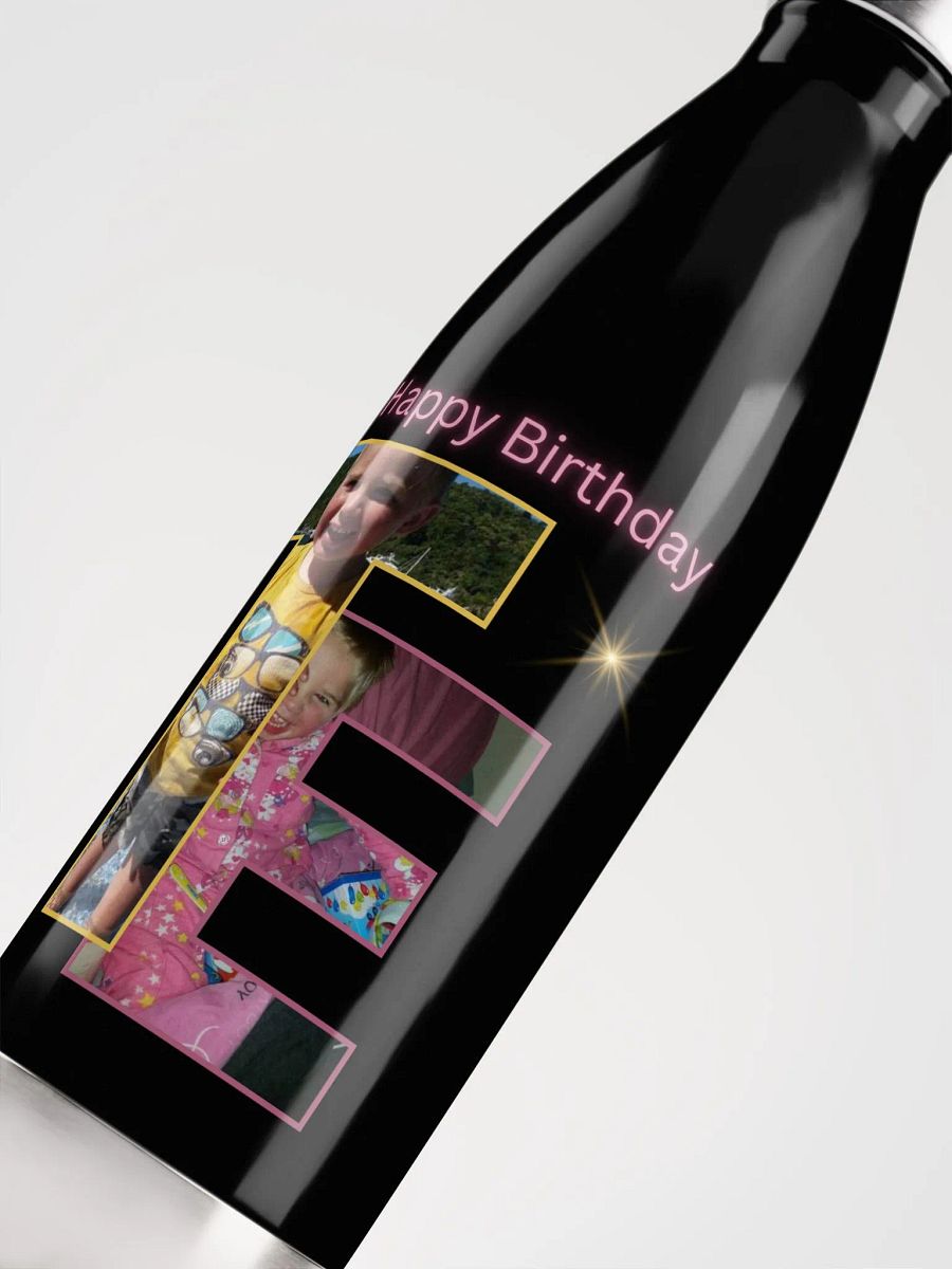 Custom Initials Birthday Water Bottle product image (5)