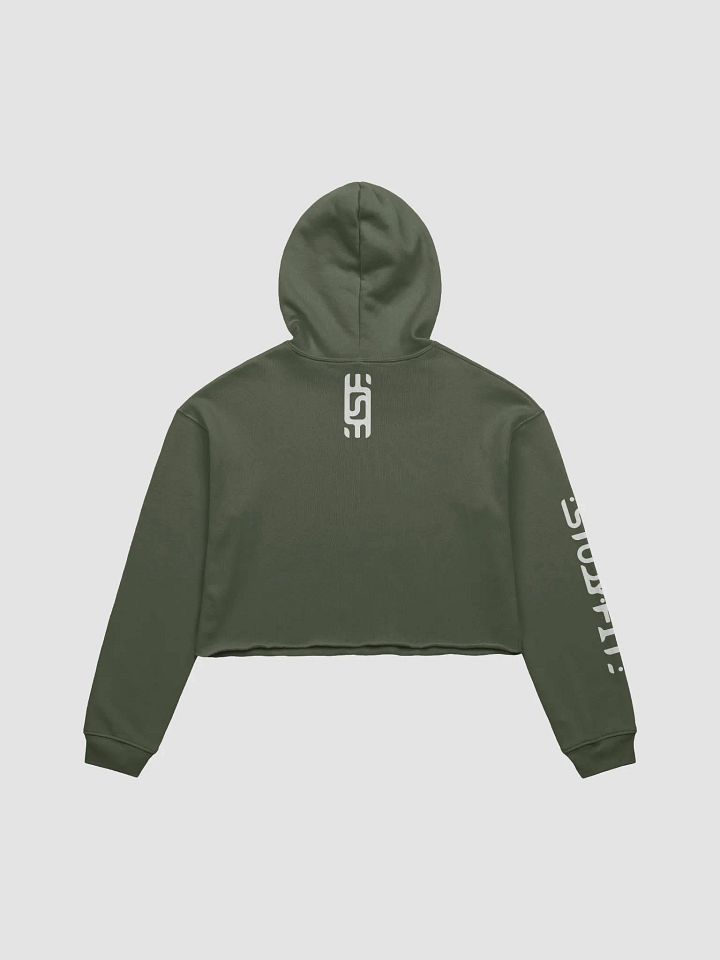 Abstract Monochrome Crop Hoodie product image (2)