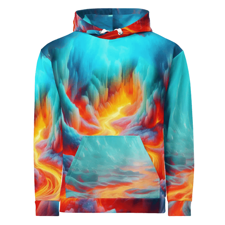 Fire and Ice - 3D Lava Glacier Fusion #1 product image (1)