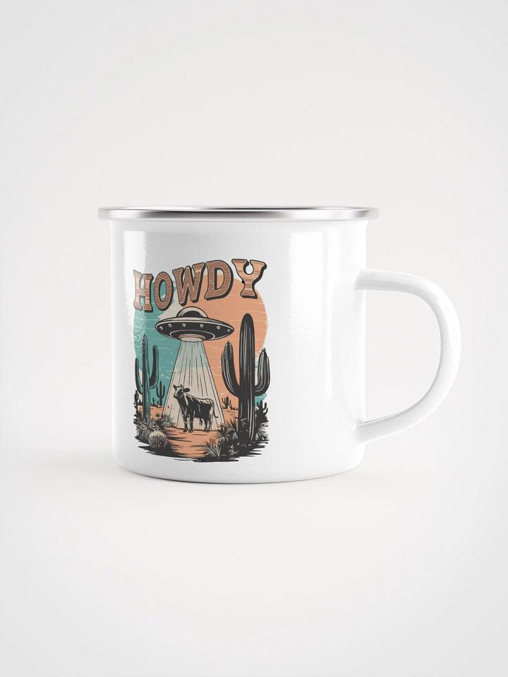 "Howdy-UFO" enamel Mug product image (1)