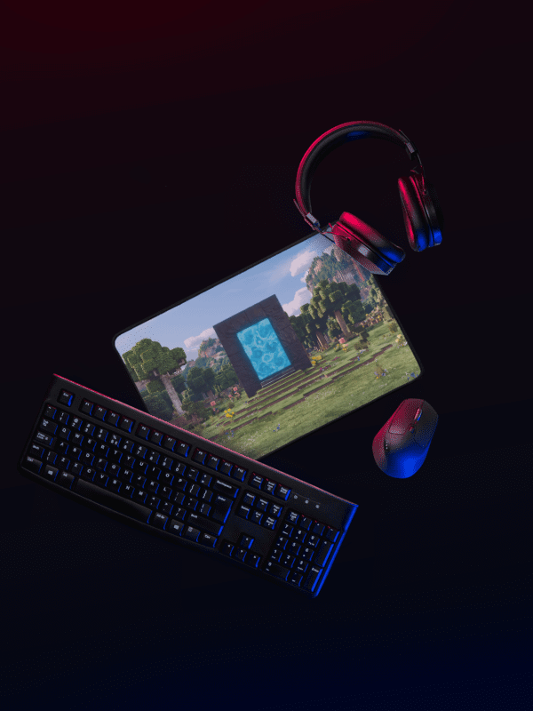 Overworld Portal Mouse Pad – Gaming Desk Mat for Minecraft Fans product image (4)