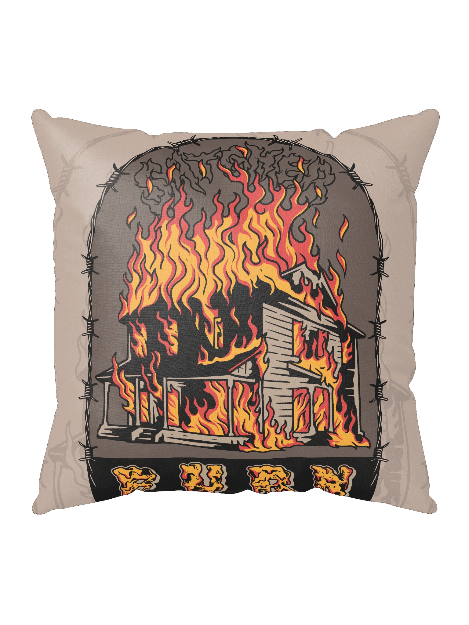 BURN Throw Pillow product image (3)