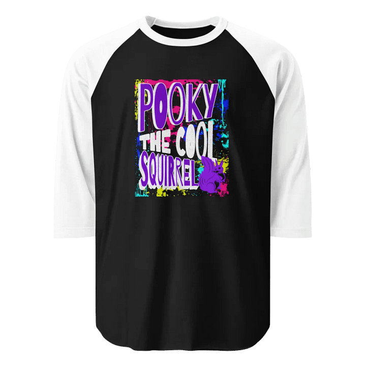 POOKY THE COOL SQUIRREL RAGLAN TEE product image (1)