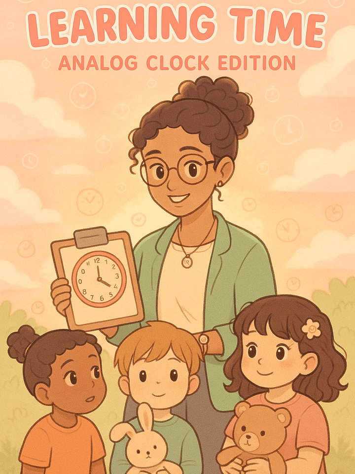 Math Mini Course (6th-8th level) Learning Time: Analog Clock Edition product image (1)