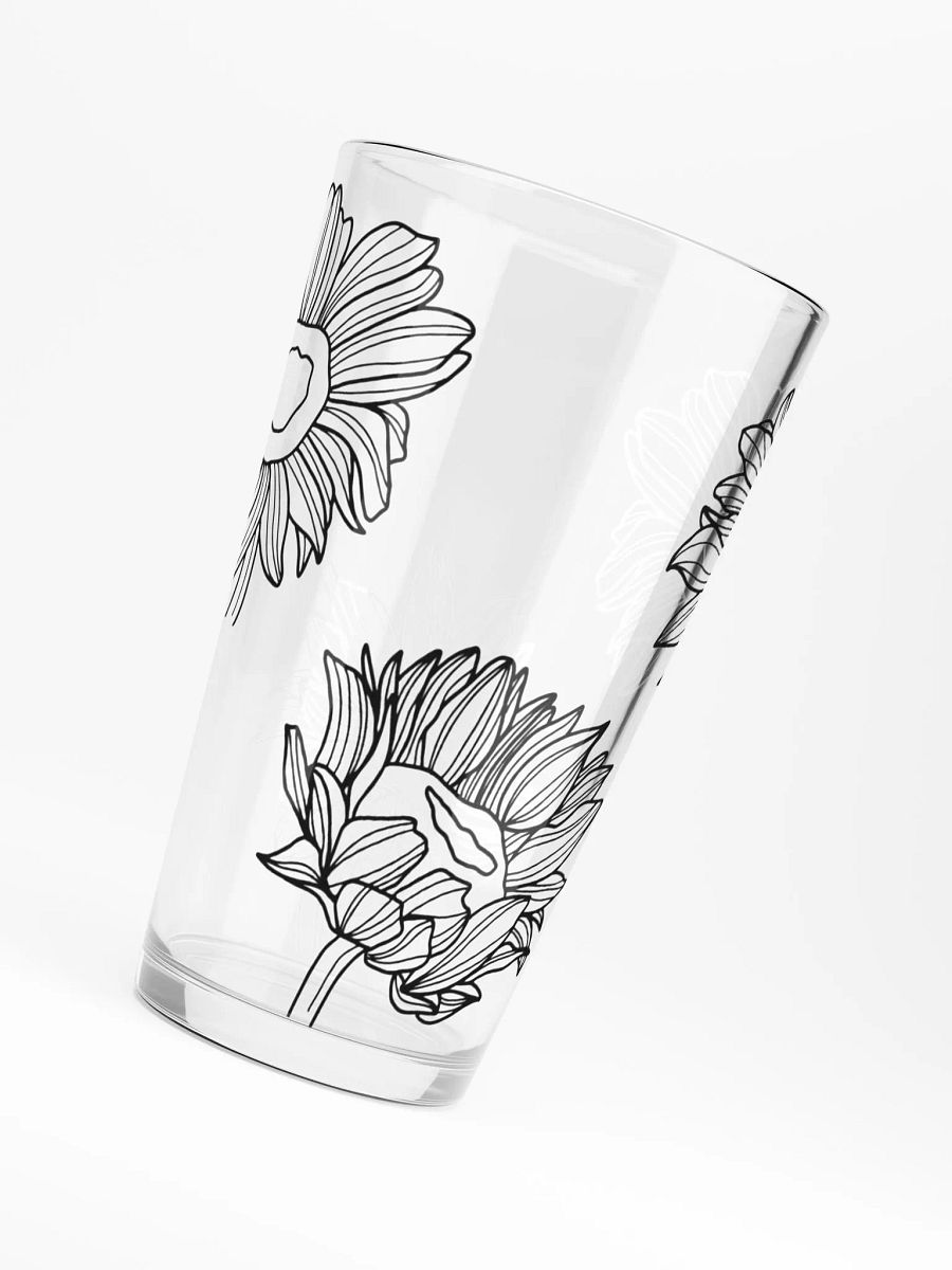Doodle Flowers Glass product image (6)