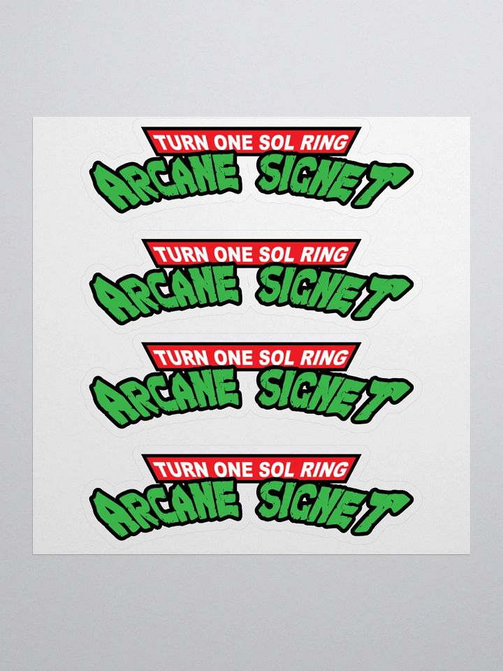 Turn One Sol Ring Arcane Signet - 4 Sticker Set product image (1)