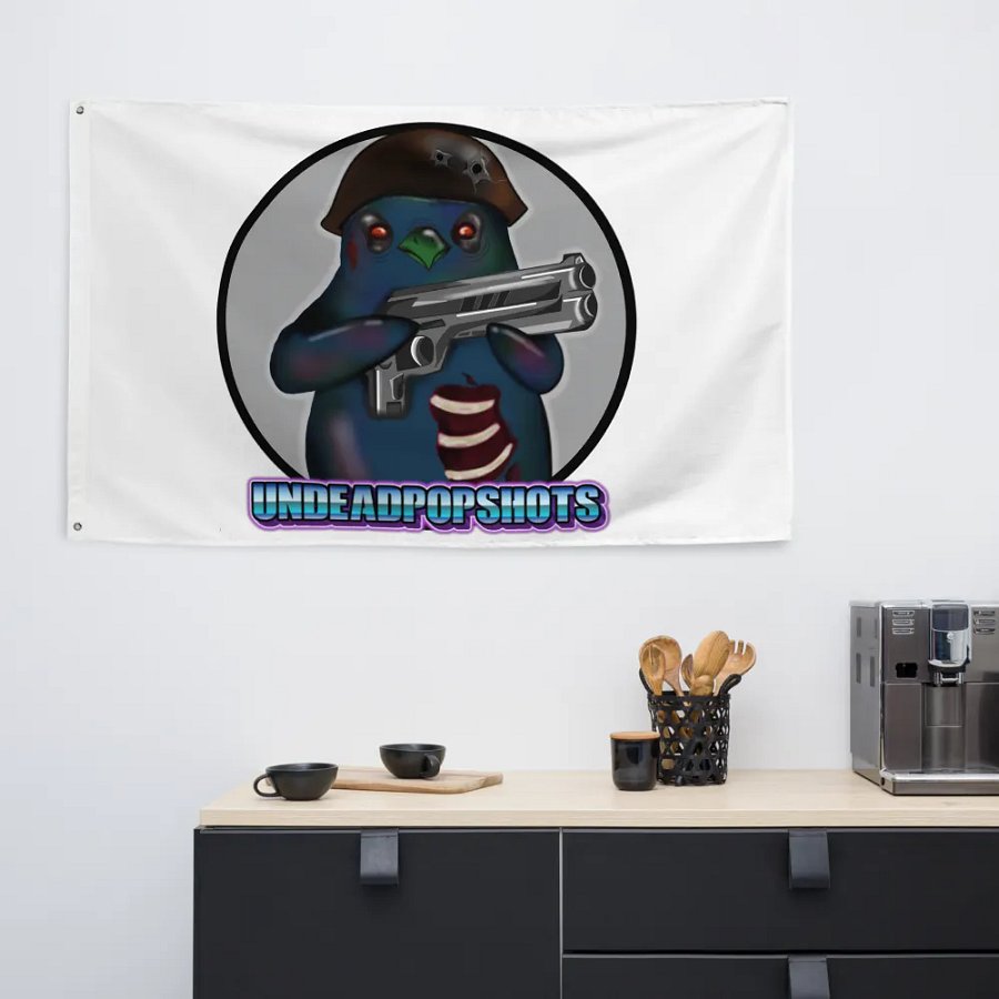 UndeadPopShots Penguin Flag Logo Color Gray product image (6)