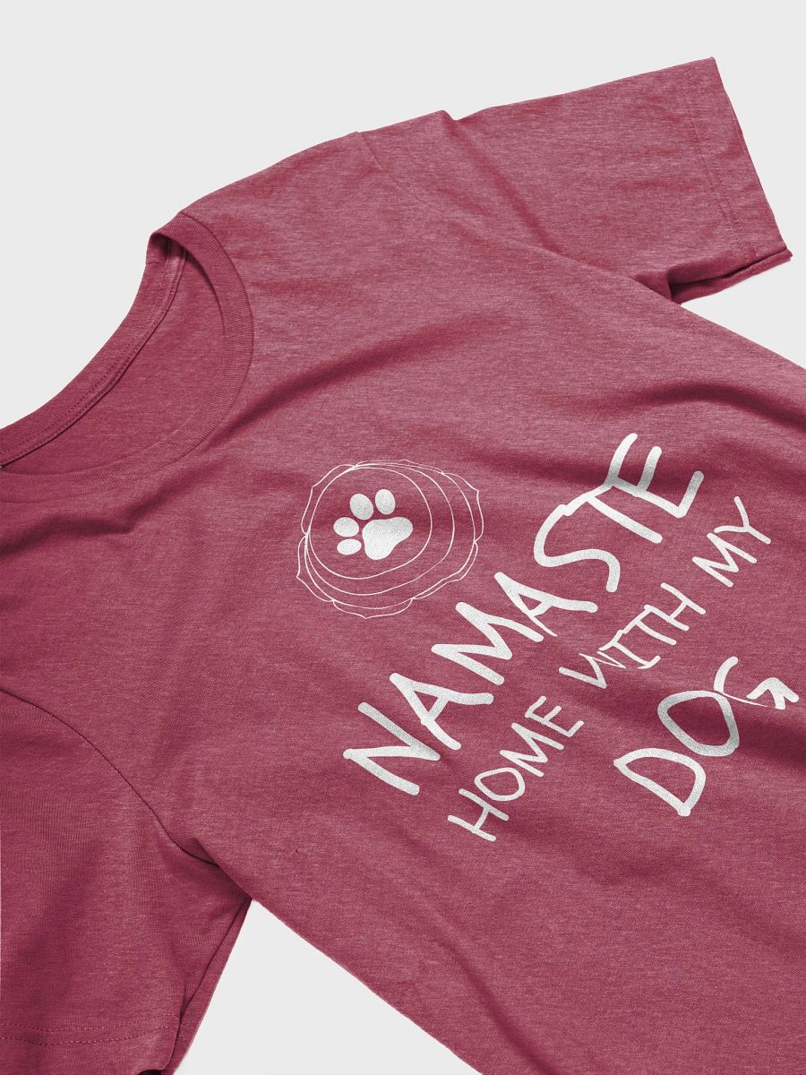 Namaste Home With My Dog - Unisex T-shirt Bella Canvas 3001 product image (11)
