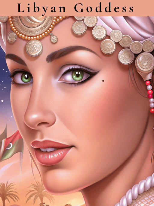 Grace and Strength The Beauty of African Women in Art -Libyan Goddess (Coloring E-Book) product image (2)