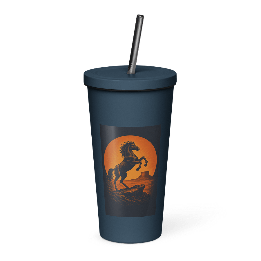 WILD HORSE IN SUNSET product image (1)