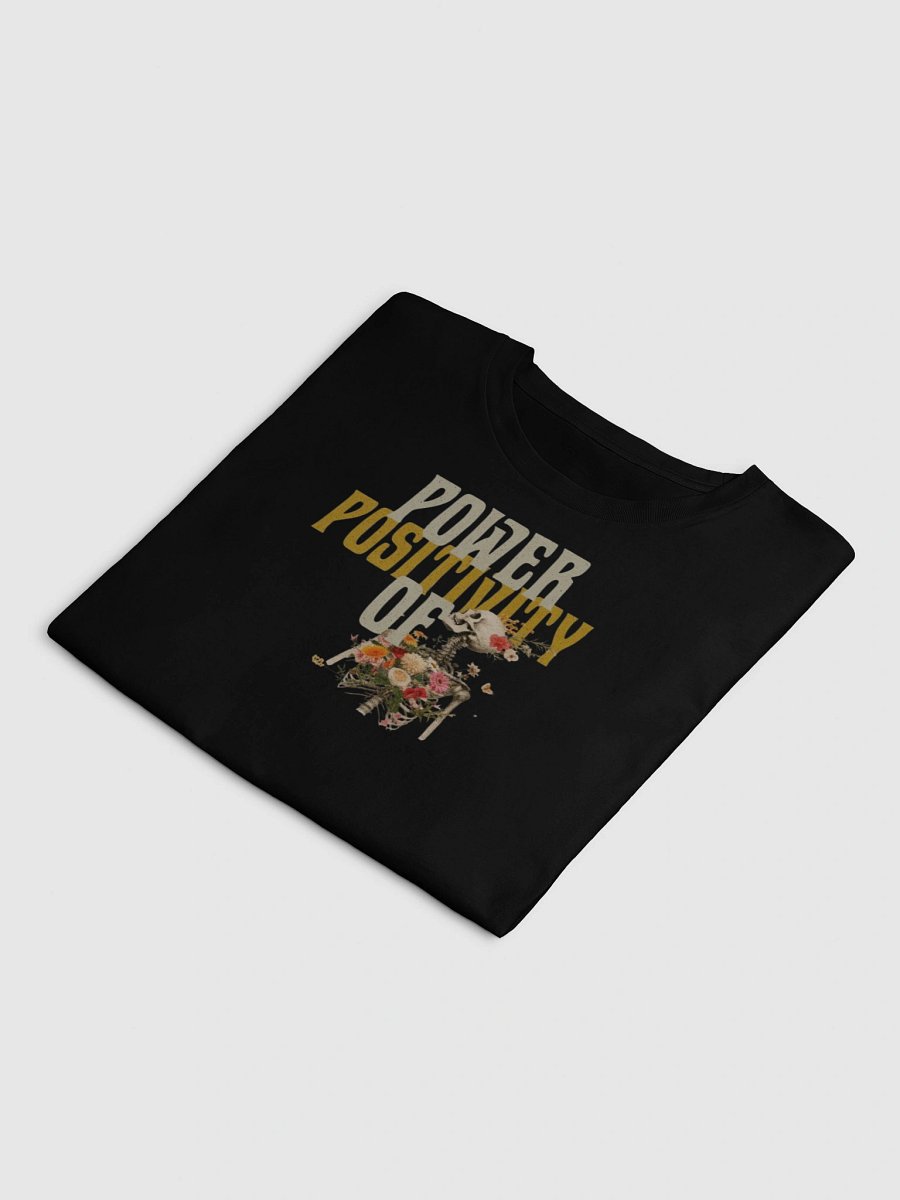 The Power of Positivity Floral Skeleton Y2K Baby Tee - Gothic Grunge Aesthetic product image (25)