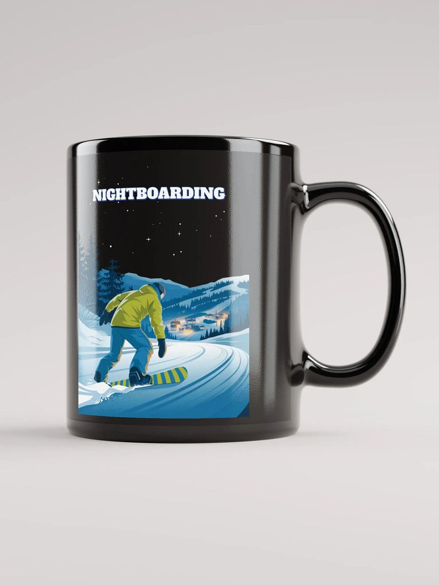Nightboarding - Midnight Snowboarding Black Mug product image (9)