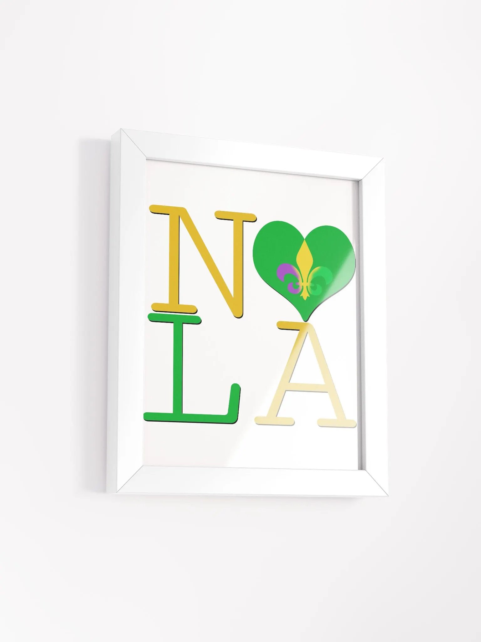 I LOVE NOLA **BIGSHOT POSTER** (MARDI GRAS 2 + IMAGE POP) product image (2)
