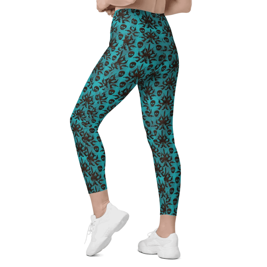 Gothic 2A High Waist Pocket Leggings - Teal product image (7)