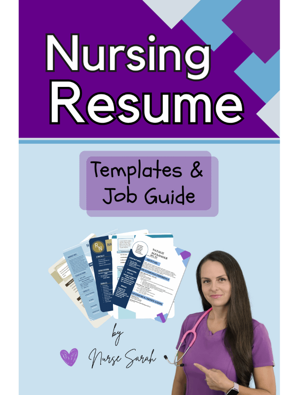Nursing Resume Templates and Job Guide by Nurse Sarah (Digital) product image (1)