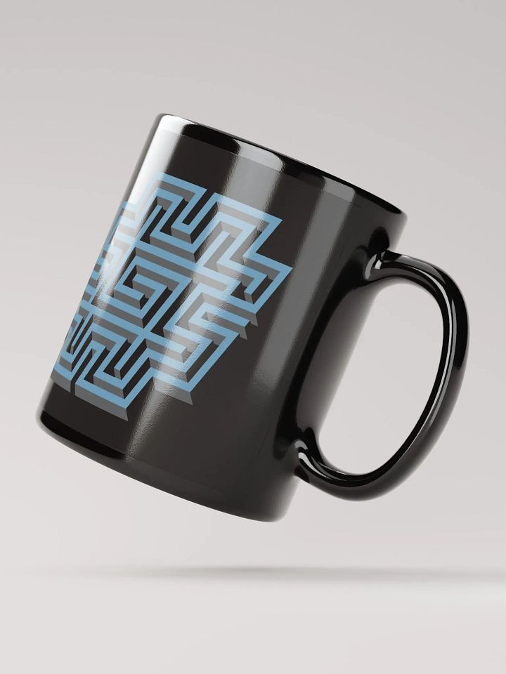 Hashtag Maze Mug (Black) product image (4)