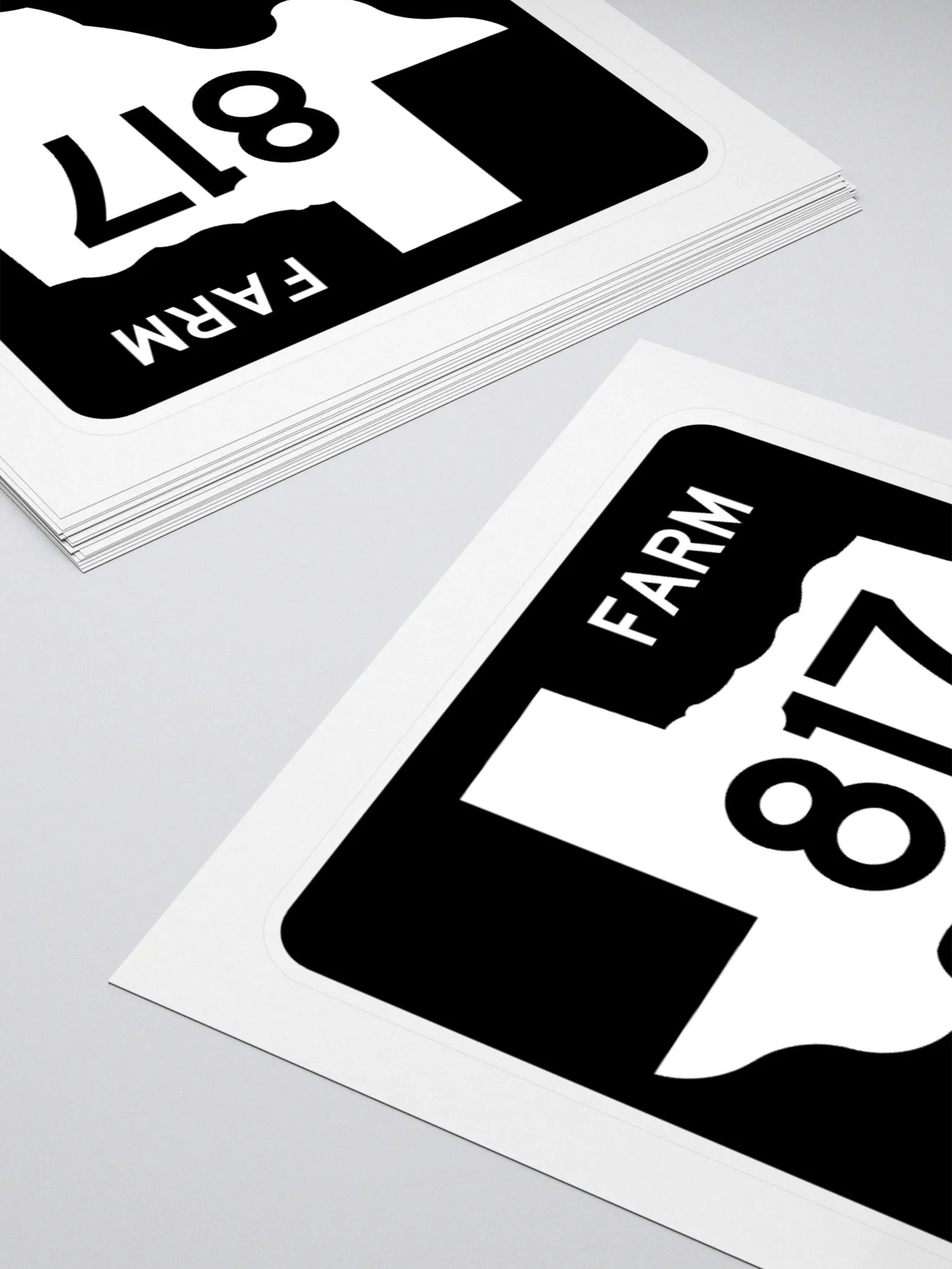 Texas Farm Road Sign FM 817 Sticker product image (4)