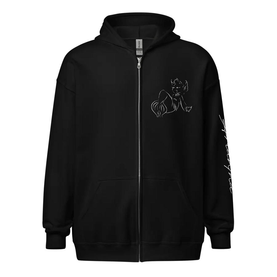 Mermaid White Outline, Zip Up product image (7)