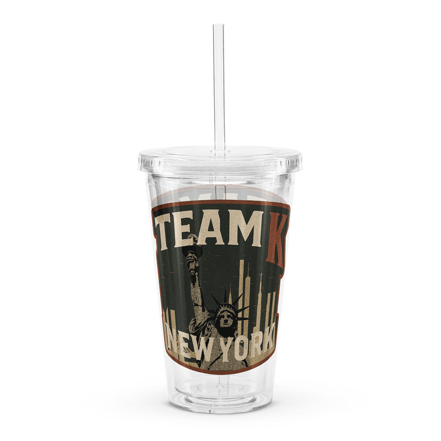 Team K New York Clear Plastic Tumbler product image (2)