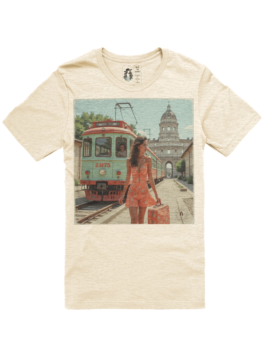 Vintage Tramway Travel T-Shirt - Sunset Stroll product image (1)