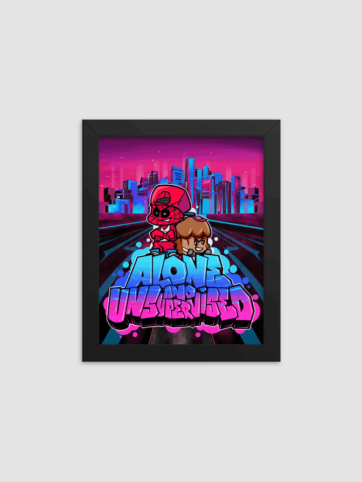 Alone and Unsupervised Graffiti Poster product image (1)